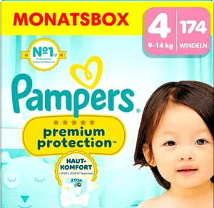 Pampers Premium Protection - Gr. 4 Maxi (9-14kg) Windeln - 174 Stück - Bild 1 von 1