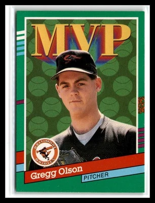 Gregg Olson 1991 Donruss #393a Baltimore Orioles - Image 1 of 2