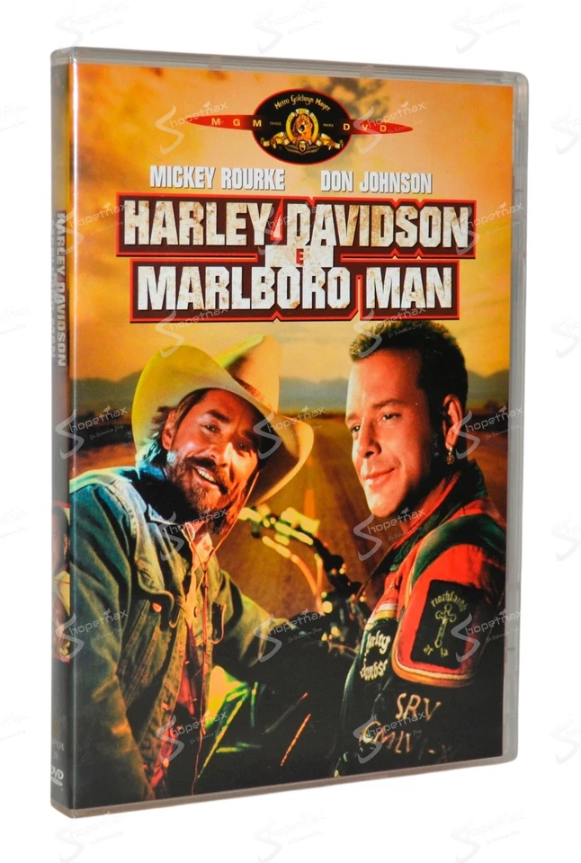 Harley Davidson e Marlboro Man DVD 1991 and the Mickey Rourke Don Johnson Raro - Immagine 1 di 4