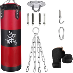 Set Di Sacchi Da Boxe Da Appendere, Non Riempiti, Pesanti Sacco Boxe per Adulti - Foto 1 di 12
