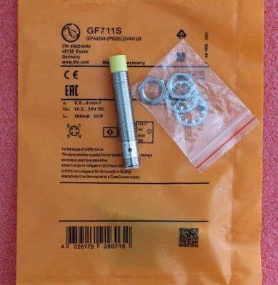1x For IFM GF711S Safety Inductive Proximity Sensor 19.2-30VDC 0.5mm-4mm 100mA