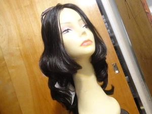 Malky wig Sheitel European Multidirectional Human Hair Soft Black  # 1B Medium - Picture 1 of 11