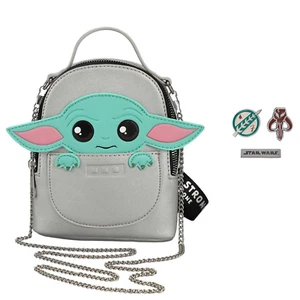 Star Wars Mandalorian The Child Purse Wristlet with Collectible Pin Set - Picture 1 of 5