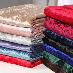 Crushed Velvet Fabric Upholstery Material Premium Stretch Craft 145cm Wide sofa - Picture 1 of 16
