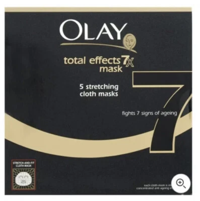 Olay Total Effects Mask 7-in-1 Anti-Ageing 5 Stretching Cloth Masks - Image 1 of 2