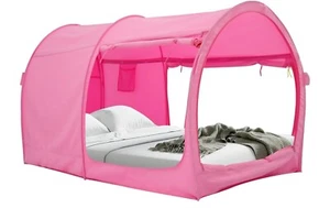 Bed Tent Bed Canopy Full Size for Adult Kids,Portable Sleeping Tents- Pink, Full - Picture 1 of 5