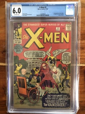 X-MEN #2 6.0 CGC KEY ISSUE 2nd X-Men Appearance 1st Vanisher! Classic Kirby - Image 1 of 2