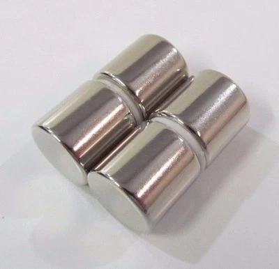 REVOLUTION MACHINES 4 pcs .625" N52 Neodymium Cylinder 5/8" Rare Earth Magnet 16mm Powerful