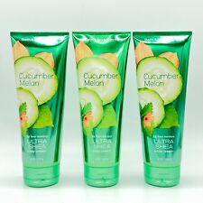 Bath & Body Works Cucumber Melon 8oz Ultra Shea Body Cream, Pack of 3, NEW!