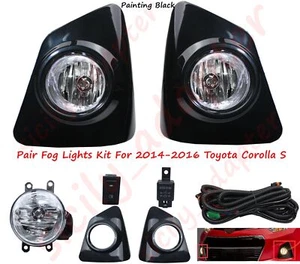Kit de luces antiniebla con interruptor de cubierta par de cables delanteros para Toyota Corolla S 2014-2016 - Imagen 1 de 11