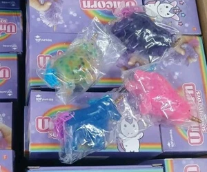 4 Unicorn Squishy Stress Toys Squeeze Anxiety Relief 1 Box of 4 Stocking Stuffer - Picture 1 of 1