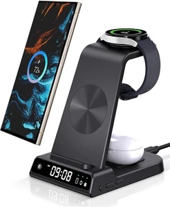3-in-1 Induktive Ladestation für Samsung, iPhone, Watch & Buds Ladegerät - Zdjęcie 1 z 11