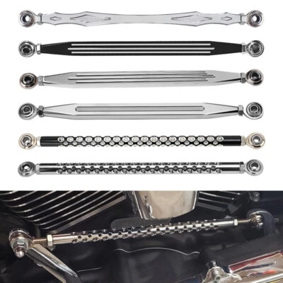 Black / Chrome Gear Shift Linkage Shifter Link For Harley Glide Touring Softail - Image 1 of 4