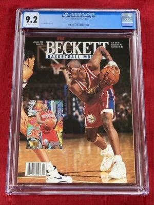 1996 Beckett Baloncesto Mensual Jerry Stackhouse Novato CGC 9.2 POP 1 El más alto Foto 1 de 3