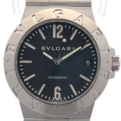 Bvlgari Diagono 35mm Stainless Steel Black Dial LCV 35 S - Image 1 of 4