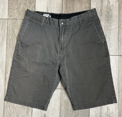 Volcom Vintage Bermuda Shorts Mens Size 31 Gray Mid Rise 10” Inseam Fast Ship - Image 1 of 4