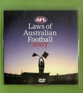 #D356. 2007 AFL LAWS OF AUSTRALIAN RULES FOOTBALL DVD - Picture 1 of 1