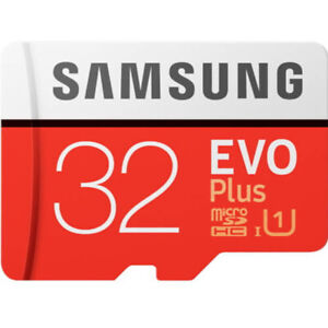 Samsung EVO PLUS MicroSDHC memory card 32GB UHS-I U1 Class 10 20/95MB/s 