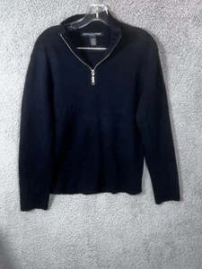 Metropolitan View Sweater Large Long Sleeve Stand Collar Quarter Zip Pullover - Picture 1 of 15