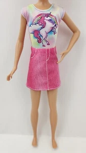 Mattel Barbie Sister Skipper Doll Fashion Outfit Pink Unicorn Dress  - Picture 1 of 5