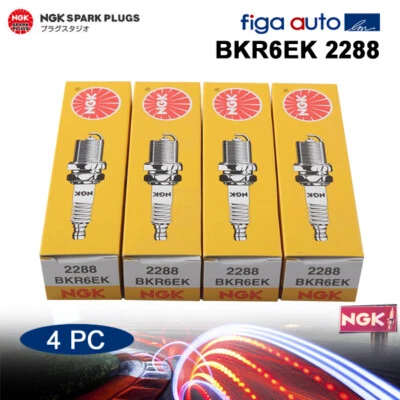 4X Bujía NGK BKR6EK 2288 Bujía estándar apta para Porsche 911 Suzuki Forenza Reno Foto 1 de 4