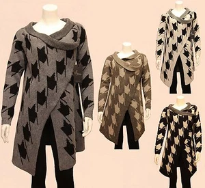 New Ladies Italian Poncho Cardigan High Quality & Stylish Wool Knitted One Size - Picture 1 of 17