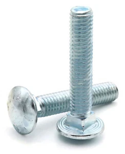 Carriage Bolt Zinc Plated Bolts 307A Steel - 1/2"-13 x 5" FT - Qty-250 - Picture 1 of 3