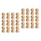 24 Pcs Replacement Stamp Handle Wax Sealing Wooden Embossed