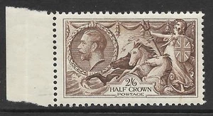 Sg 450 2/6 neu graviertes Seepferdchen Randbeispiel UNMONTIERT POSTFRISCH/MNH - Bild 1 von 1