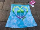 NWT! Justice Heart Peace Sign Girls Shirt Wear 3 Ways - Halter Tube Tank Size 6