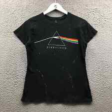 Pink Floyd T-Shirt Women's XS Short Sleeve Dark Side Of The Moon Graphic Black