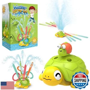 Fullware Water Sprinkler for Kids, Toddler Outdoor Toys, Backyard 3-in-1 Rota - Picture 1 of 5
