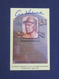 Guaranteed Authentic Al Kaline Autographed Gold Hall Of Fame Plaque HOF - Picture 1 of 1