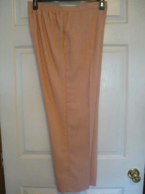 Pantalones de mujer talla 12 pantalones, tirar, melocotón, Alfred Dunner Foto 1 de 4