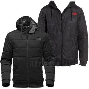 THE NORTH FACE Mens 2018 KINGSTON REVERSIBLE HOODIE TNF Black/Black Disrupt Camo - Picture 1 of 2