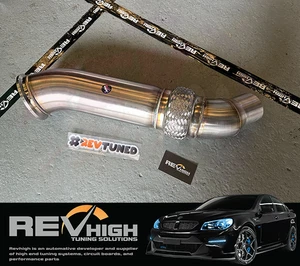 DECATTED DOWNPIPE FOR B58 BMW M140I F20 M240I F22 340I F30 440I F32 540I G30 - Picture 1 of 10
