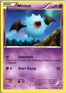 Woobat - Dark Explorers #50/108 Common LP+ - Picture 1 of 2