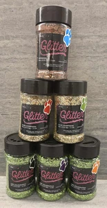 Lot of 6 Glitter for Crafting - Expresso, Silver Champagne, Lime - 4 oz Each - Picture 1 of 2