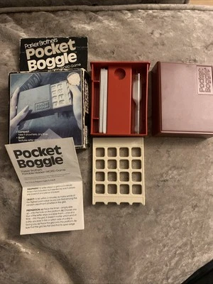 1970'S PARKER BROTHERS BOGGLE WORD GAME POCKET EDITION 100% COMPLETE - Image 1 of 4