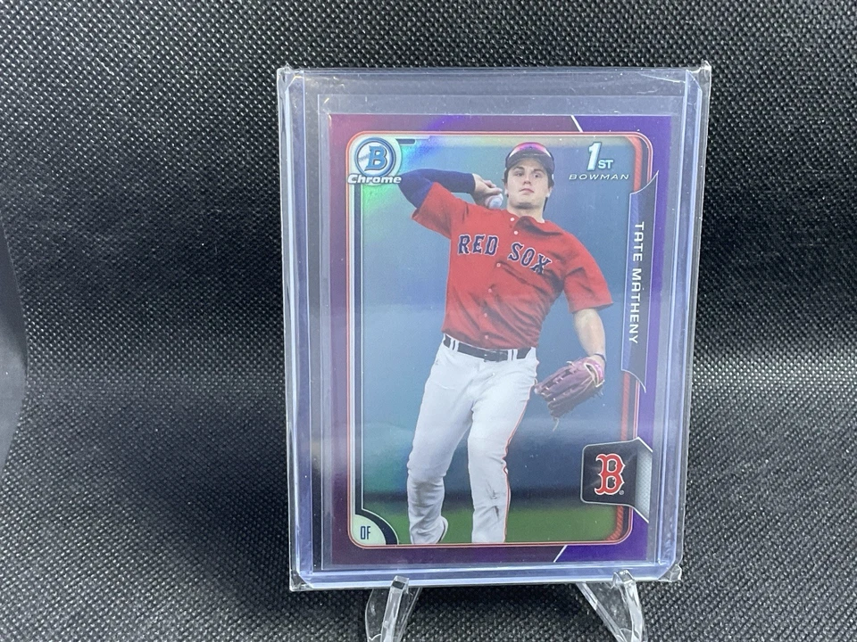 2015 topps 1st bowman chrome tate matheny #89 /250 refractor - Image 1 of 2