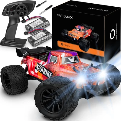 Ferngesteuertes Auto Monster Truck OVERMAX X-Strike 1:16 30 km/h 4WD 2x 1350mAh - Bild 1 von 4