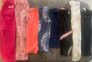 Gap/Justice/OldNavy Girls size 5t Leggings Lot of 8 Multicolor - Picture 1 of 15