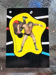 1985 Rene Goulet & S.D. Jones Topps WWE WWF Sticker #18 VG/EX - Picture 1 of 2