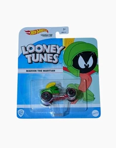 Hot Wheels Character Cars Looney Tunes Marvin the Martian NIP - Picture 1 of 4