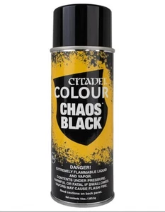 Citadel Colour Chaos Black Primer Spray Paint 62-02 - Picture 1 of 1