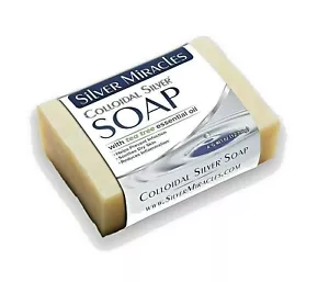 Silver Miracles Colloidal Silver Soap with Tea Tree essential oil - Picture 1 of 1
