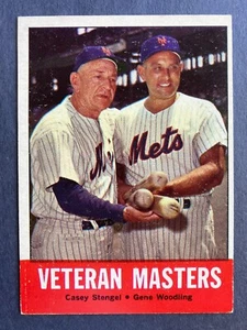 1963 Topps #43 Veteran Masters - Casey Stengel & Gene Woodling - Picture 1 of 2