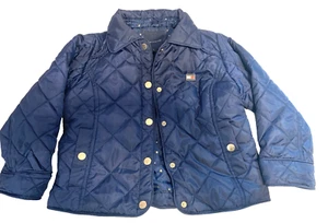 Tommy Hilfiger Girls Quilted Barn Jacket, Size 4, Navy Blue - Picture 1 of 12