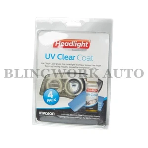 (4 PACK) INVISION UV Protective Clear Coat for Headlight Restoration Final Seal - Picture 1 of 4