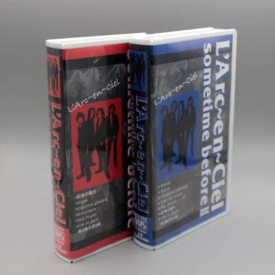 SET x2 L'Arc-en-Ciel manchmal vor I+II Indies Live Video Japan VHS - Bild 1 von 4